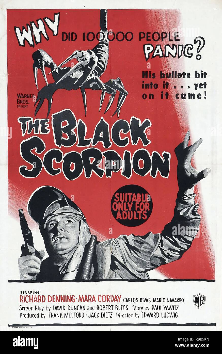 El título de la película original: el escorpión negro. Título en inglés: el  escorpión negro. Año: 1957. Director: EDWARD Ludwig. Crédito: Warner  Brothers  Álbum Fotografía de stock - Alamy