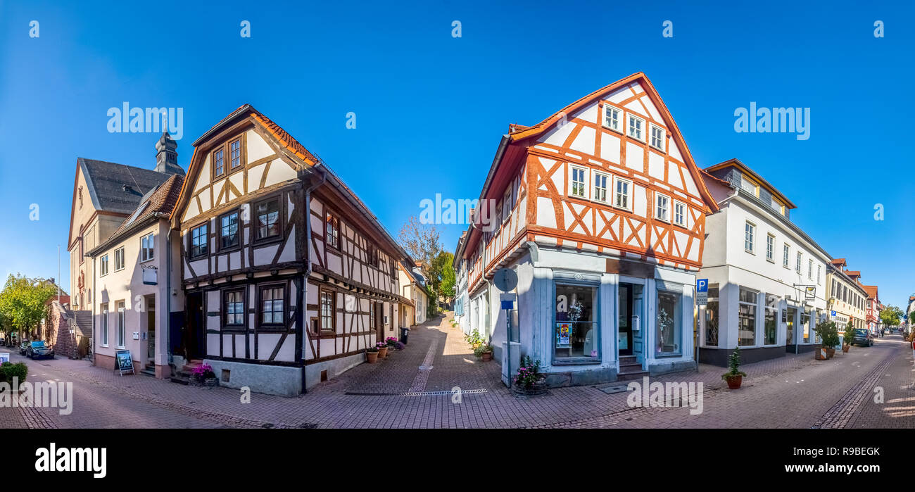 Ciudad histórica de Hofheim am Taunus, Alemania Foto de stock