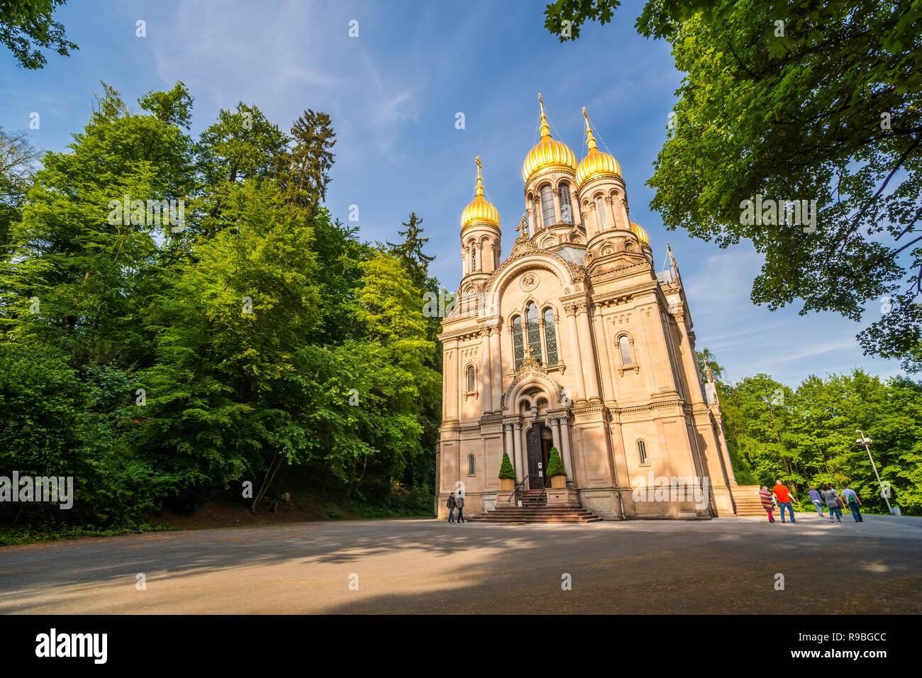Iglesia rusa Neroberg, Wiesbaden Foto de stock