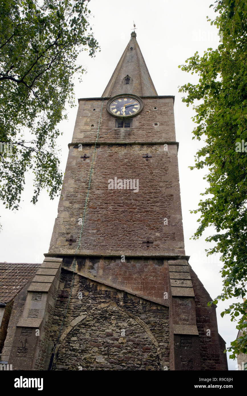 El Campanario de San Pablo alberga la Abadía del campanas, caminar en forma de jaula, Malmesbury, Wiltshire siglo 15 grado que enumeré Tower Foto de stock
