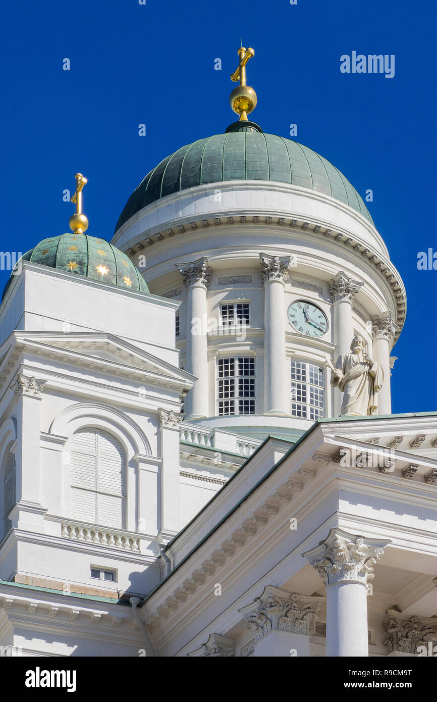 Europa - la Plaza del Senado en Helsinki Kathedrale Foto de stock