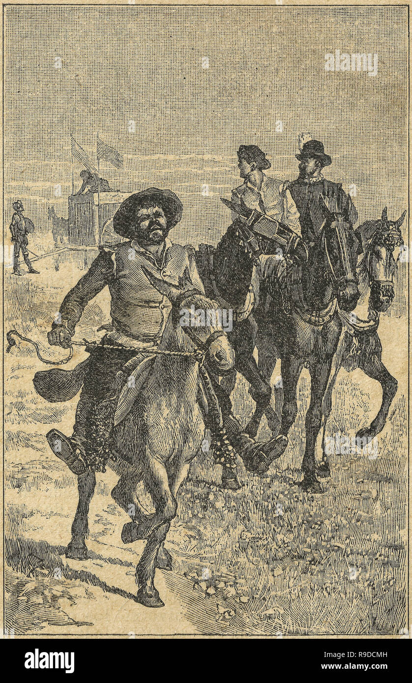 Felizmente logró la aventura de los leones. Escena de la novela de Don  Quijote. Ilustración de Calleja Edition publicada en 1916 Fotografía de  stock - Alamy