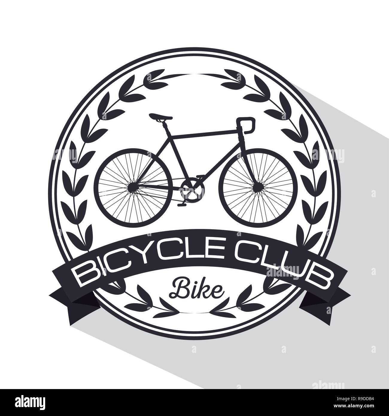 Emblema de vehículo de transporte club de bicicletas Imagen Vector de stock  - Alamy