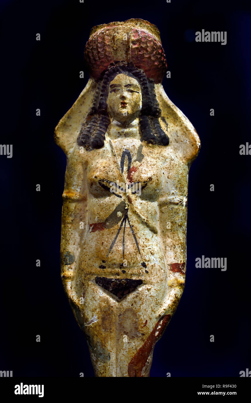 Isis Afrodita, la diosa de la fertilidad, terracota periodo romano (1-3e siglo AD) Egipto, egipcio. Foto de stock