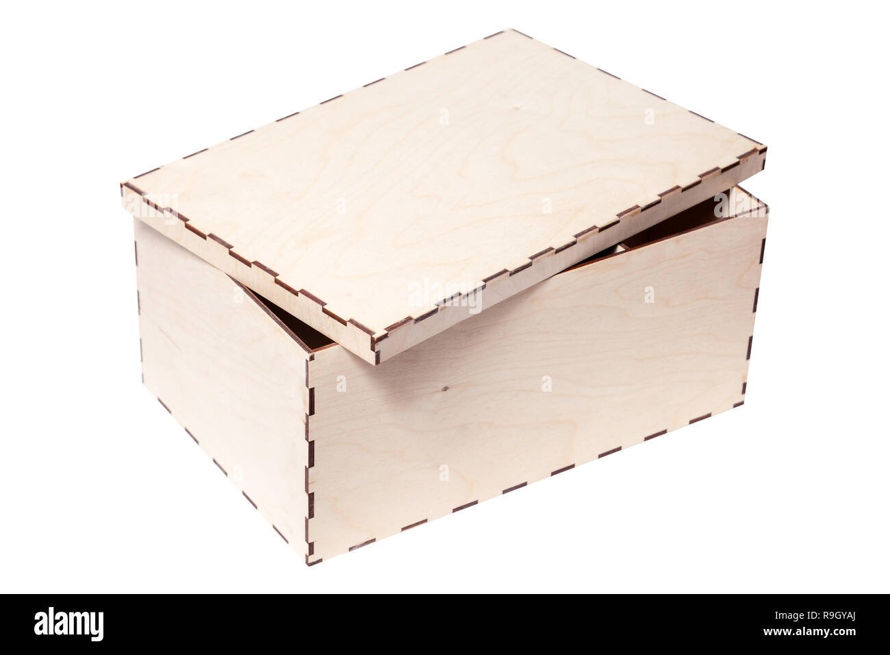 Caja de almacenamiento de madera blanca