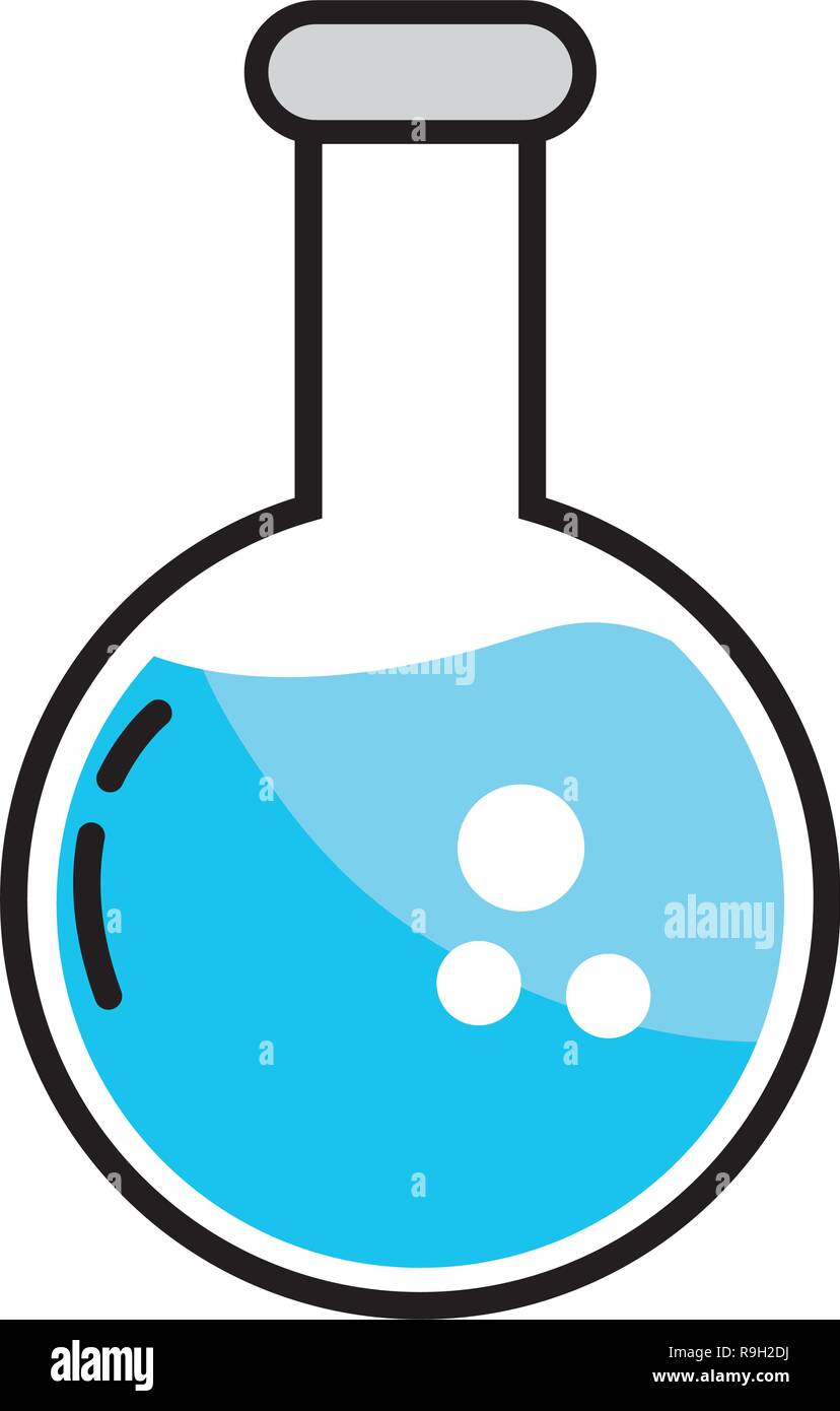 Vaso de precipitado química cartoon Imagen Vector de stock - Alamy