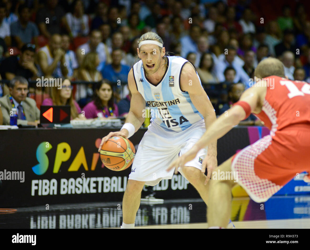 Walter Herrmann. Equipo Nacional de Baloncesto de Argentina. Copa del Mundo de  baloncesto FIBA, España 2014 Fotografía de stock - Alamy