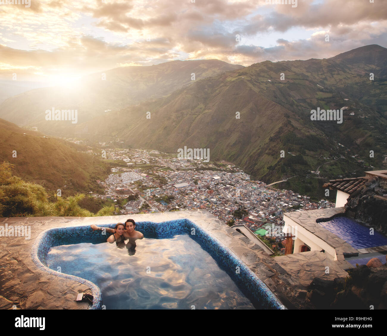 Balneario Baños de Agua Santa Provincia de Tungurahua Ecuador Fotografía de  stock - Alamy
