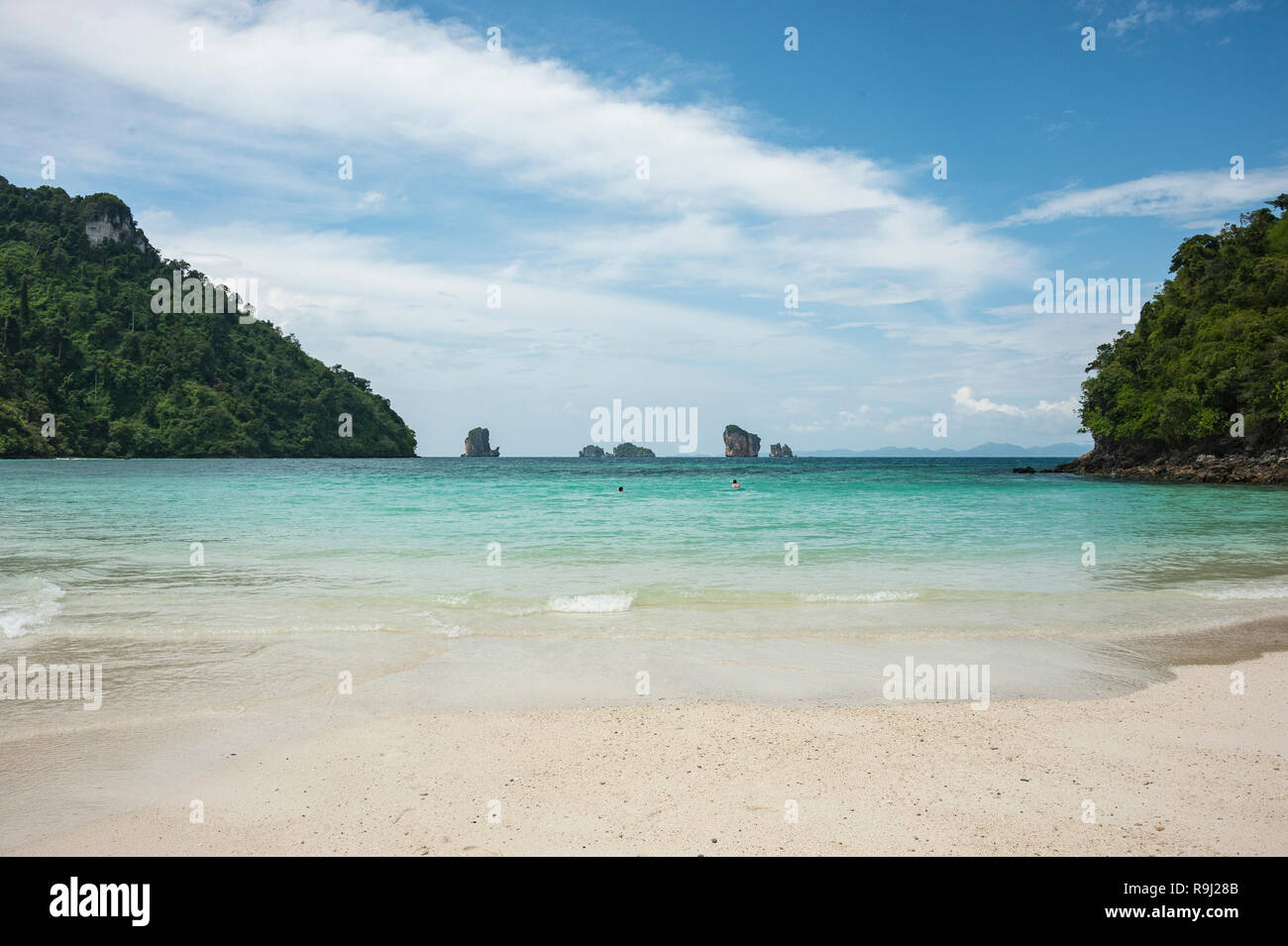 Y las islas del mar del sur, la provincia de Krabi, Tailandia. Foto de stock