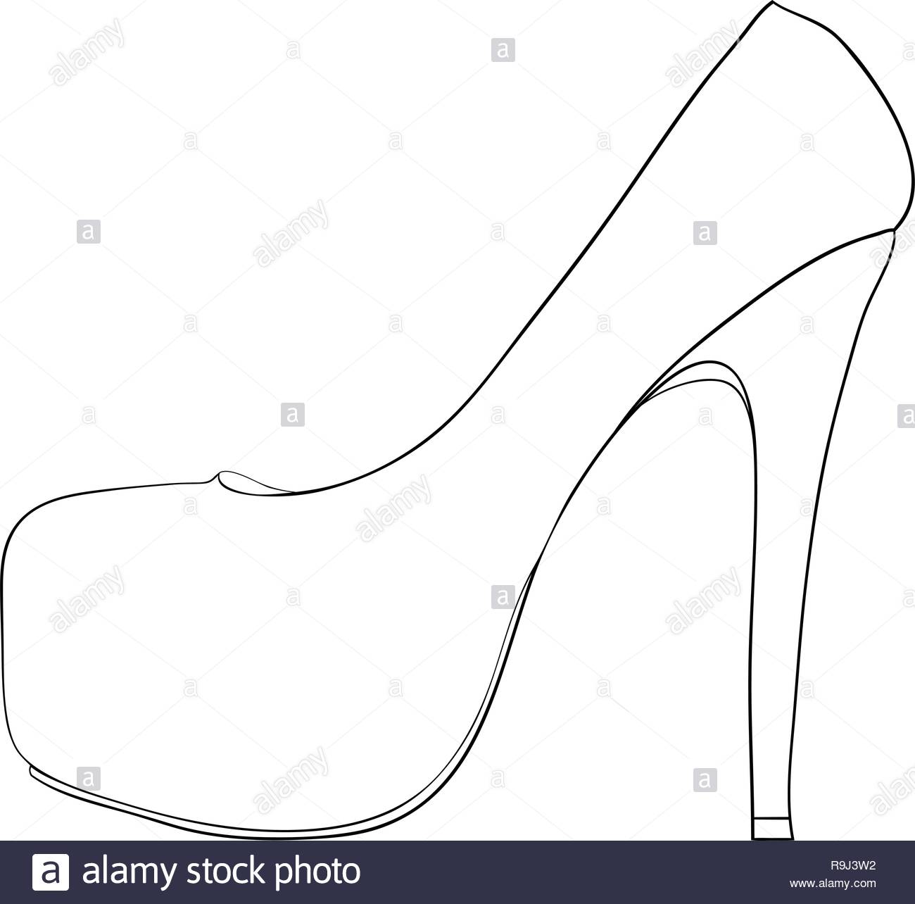 Dibujos De Zapatos De Mujer Para Imprimir - Estrecho Wallpaper