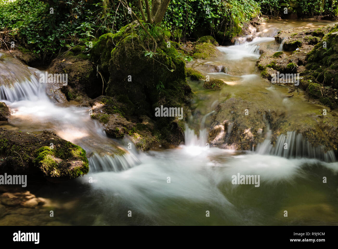 Cascada Río Resava Lisine en Serbia oriental Foto de stock