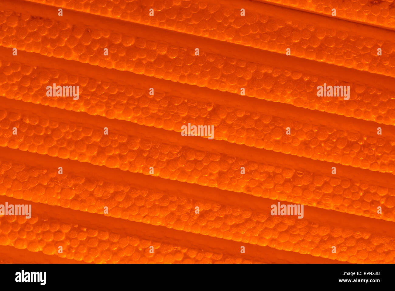 Pila de espuma de poliestireno utilizados