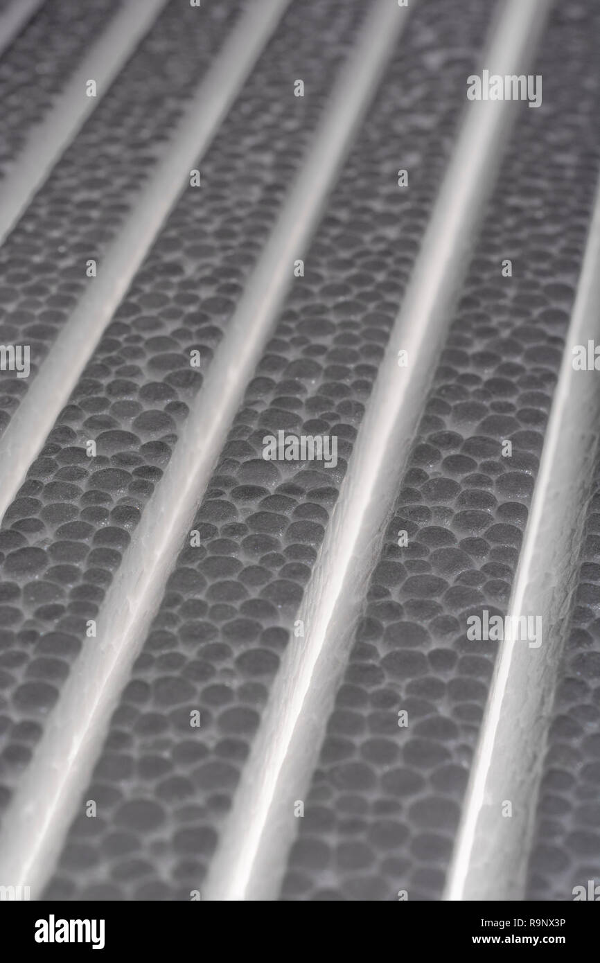 Pila de espuma de poliestireno utilizados