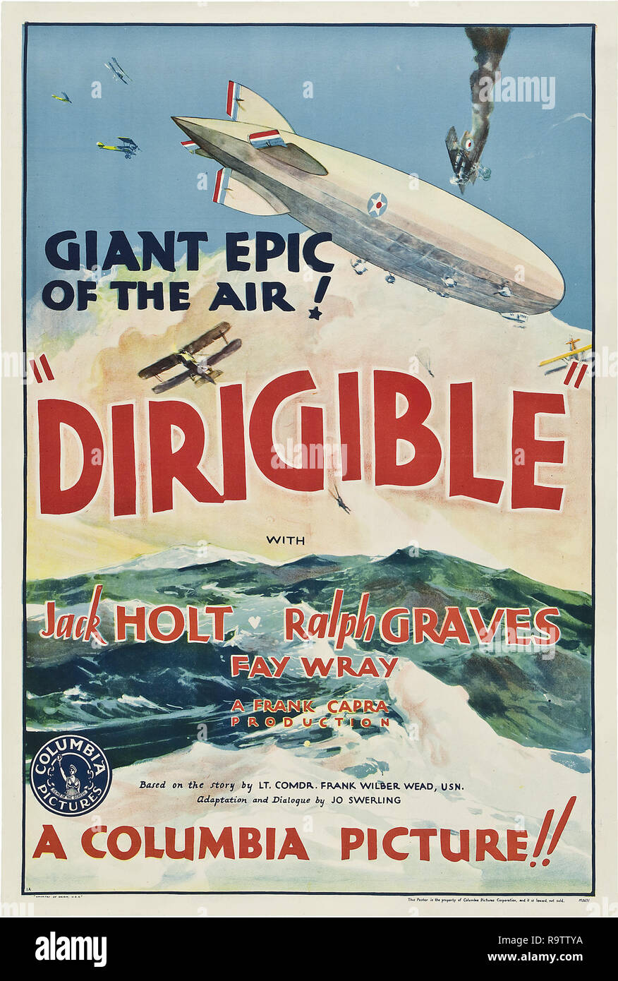 Dirigible (Columbia, 1931). Poster Jack Holt, Fay Wray Archivo de referencia # 33635 893tha Foto de stock