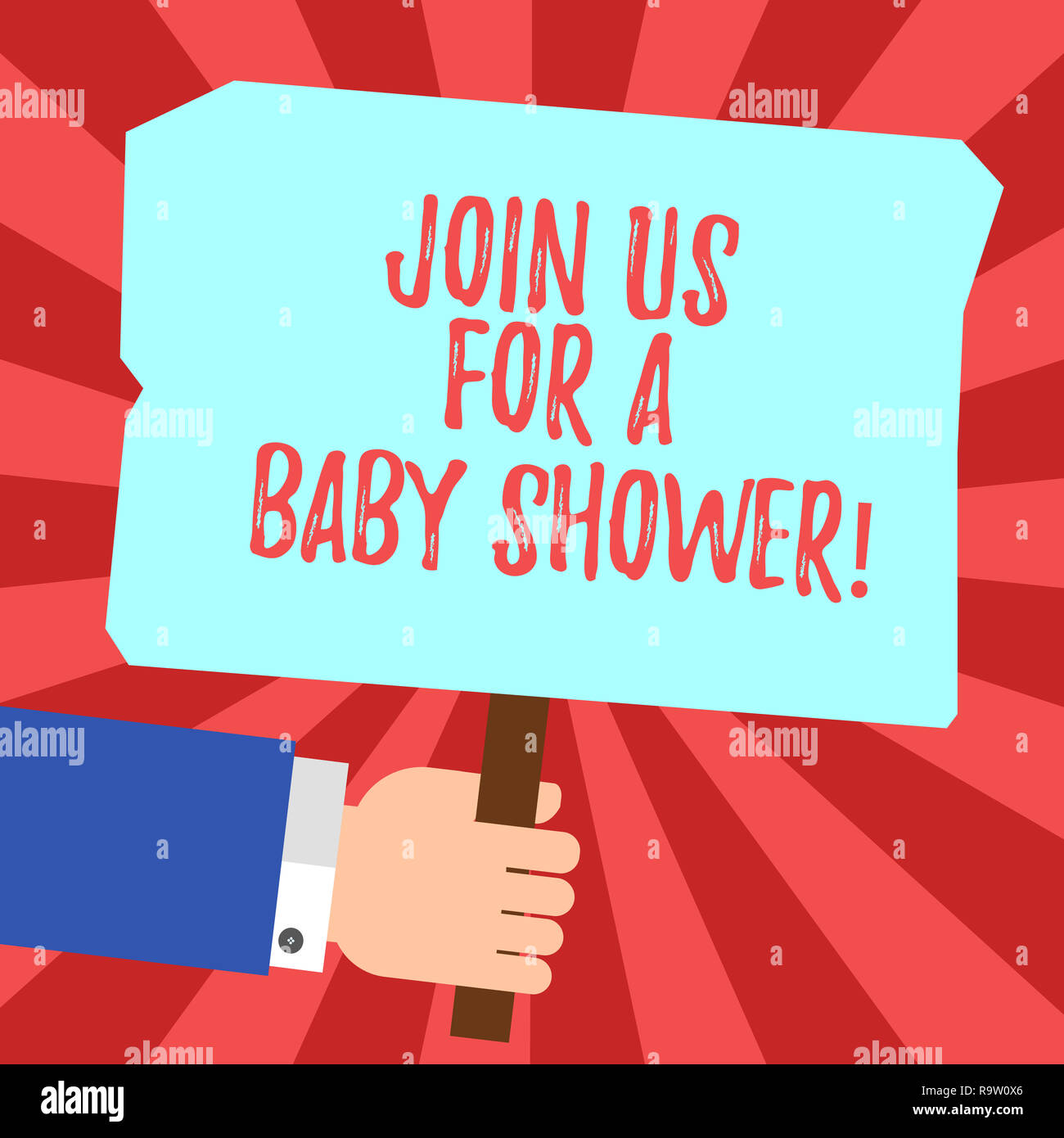 Texto De Escritura Unase A Nosotros Para Un Baby Shower Concepto