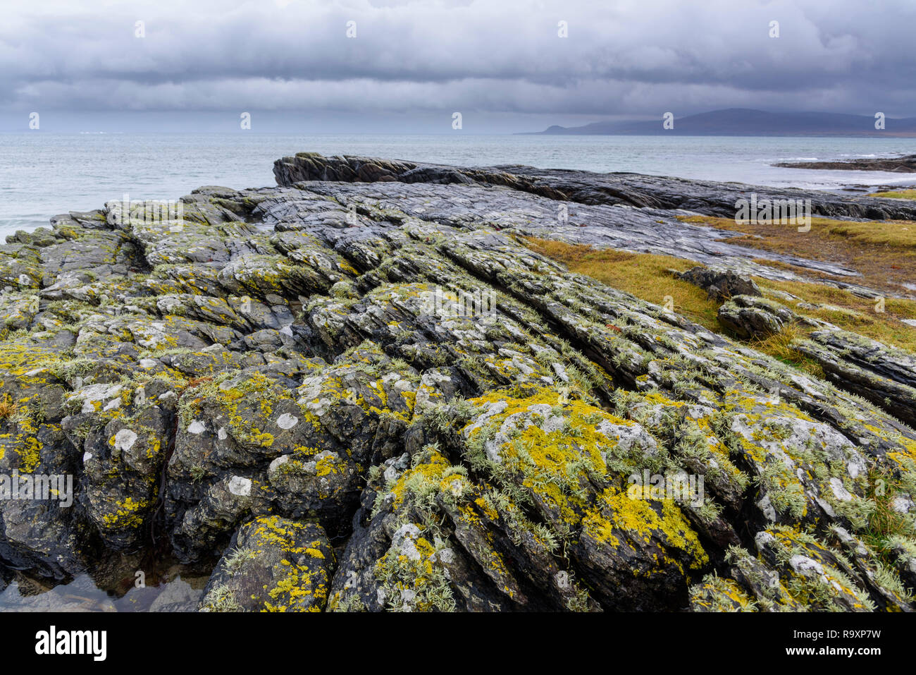 Punto Ardnave, Islay, mirando hacia el Jura, Inner Hebrides, Argyll & Bute, Escocia Foto de stock