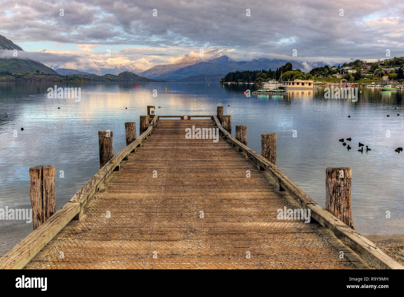 Wanaka, Otago, Queenstown, distrito de Los Lagos, Isla del Sur, Nueva Zelanda Foto de stock