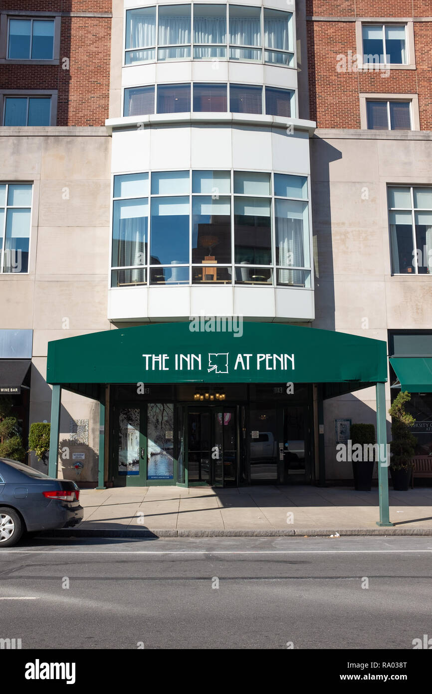 El Inn at Penn Hotel, Philadelphia, Pennsylvania, EE.UU. Foto de stock