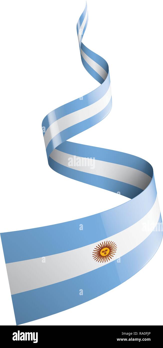 Argentina Bandera, ilustración vectorial sobre un fondo blanco Imagen  Vector de stock - Alamy