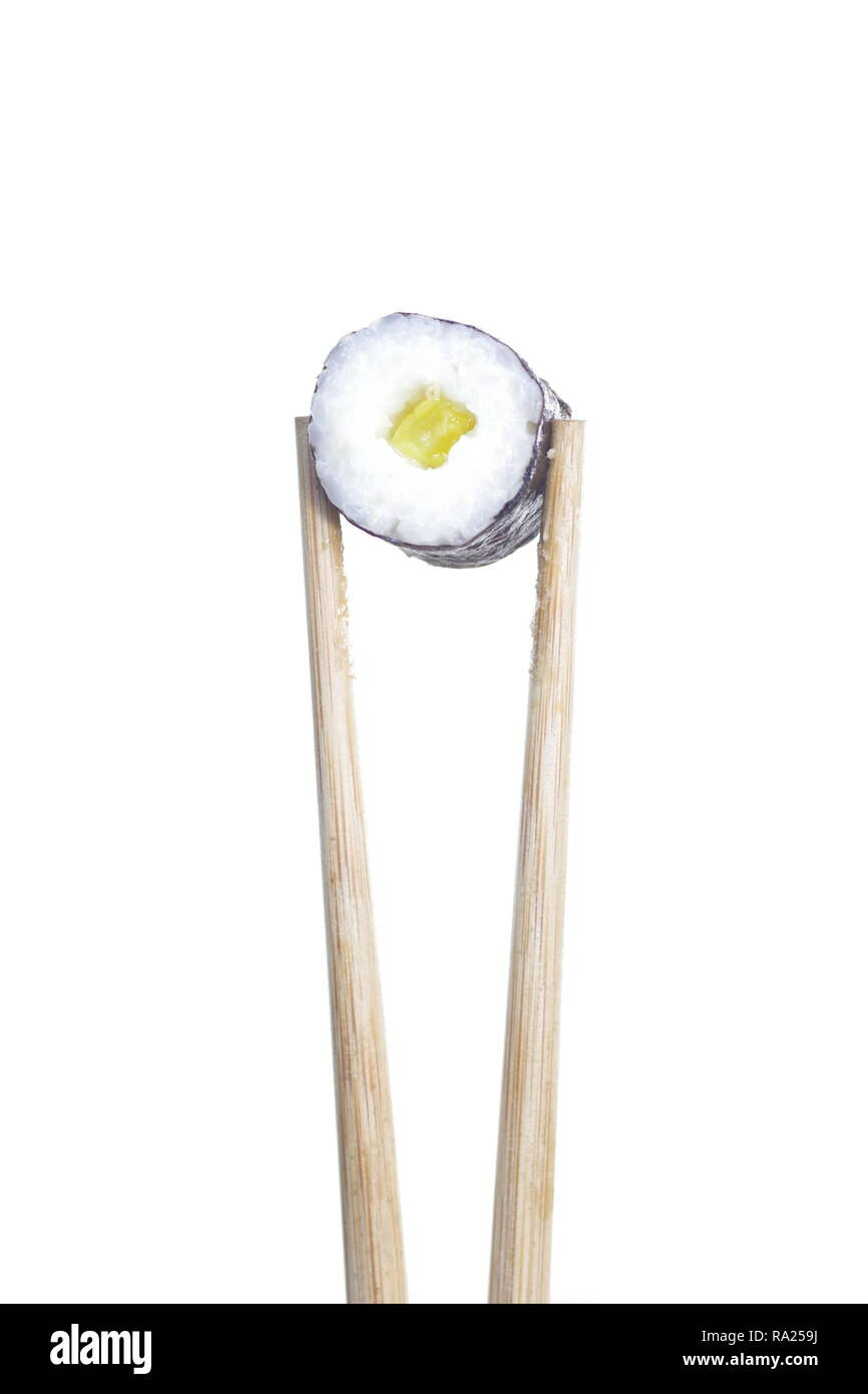 Parte sushi aislado sobre un fondo blanco. Foto de stock