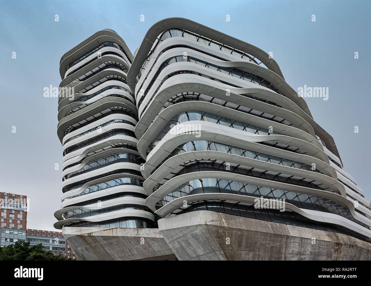 Jockey Club Torre de innovación en la Universidad Politécnica de Hong Kong Foto de stock