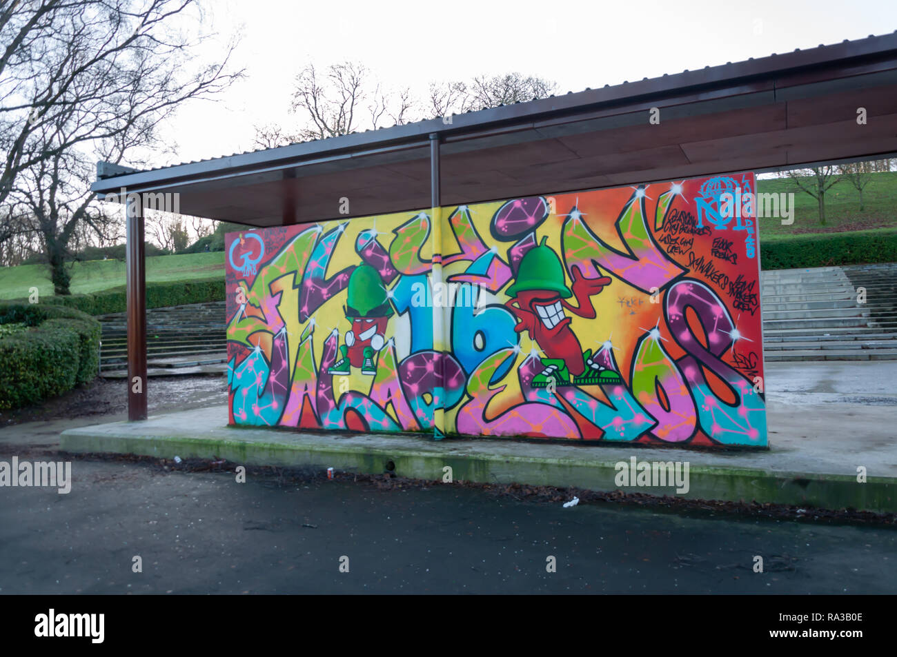 Glasgow Escocia Reino Unido El 1 De Enero De 2019 Un Mural En