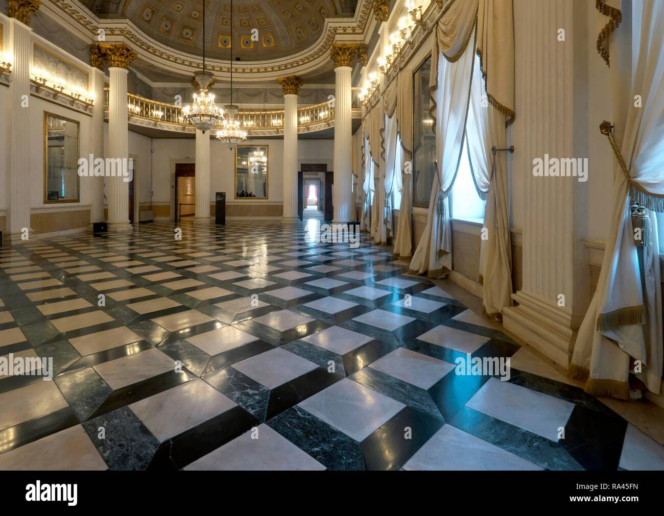 Hall, el Museo Correr, el Museo Municipal, la Plaza de San Marcos, la Plaza de San Marco, Venecia, Véneto, Italia Foto de stock