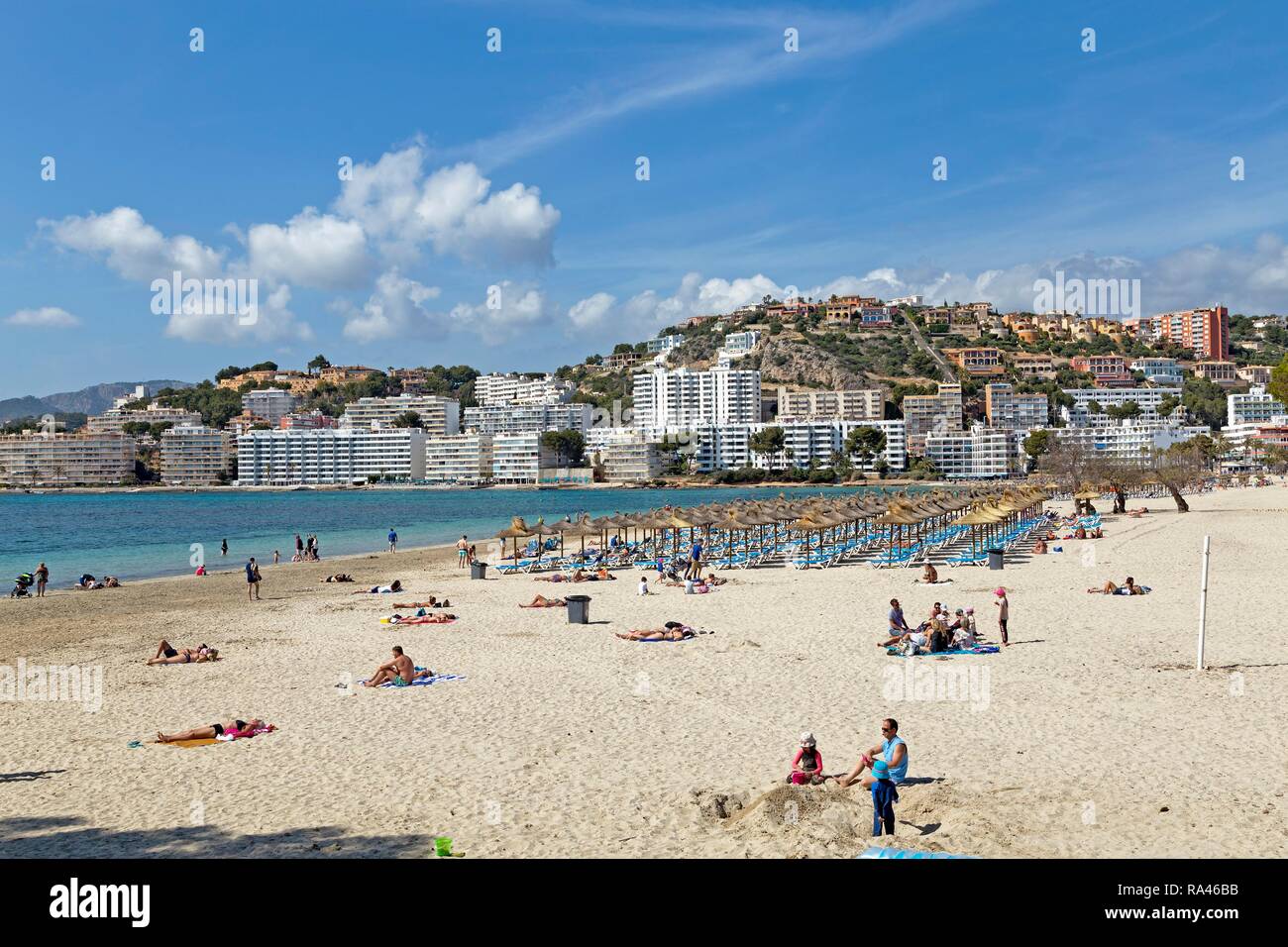 Playa en Santa Ponca, Mallorca, España Foto de stock