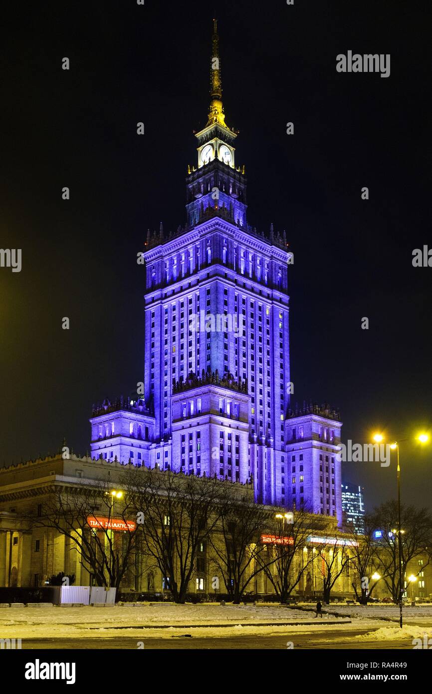 Polska Mazowsze Warszawa Centrum Palac Kultury i Nauki oraz