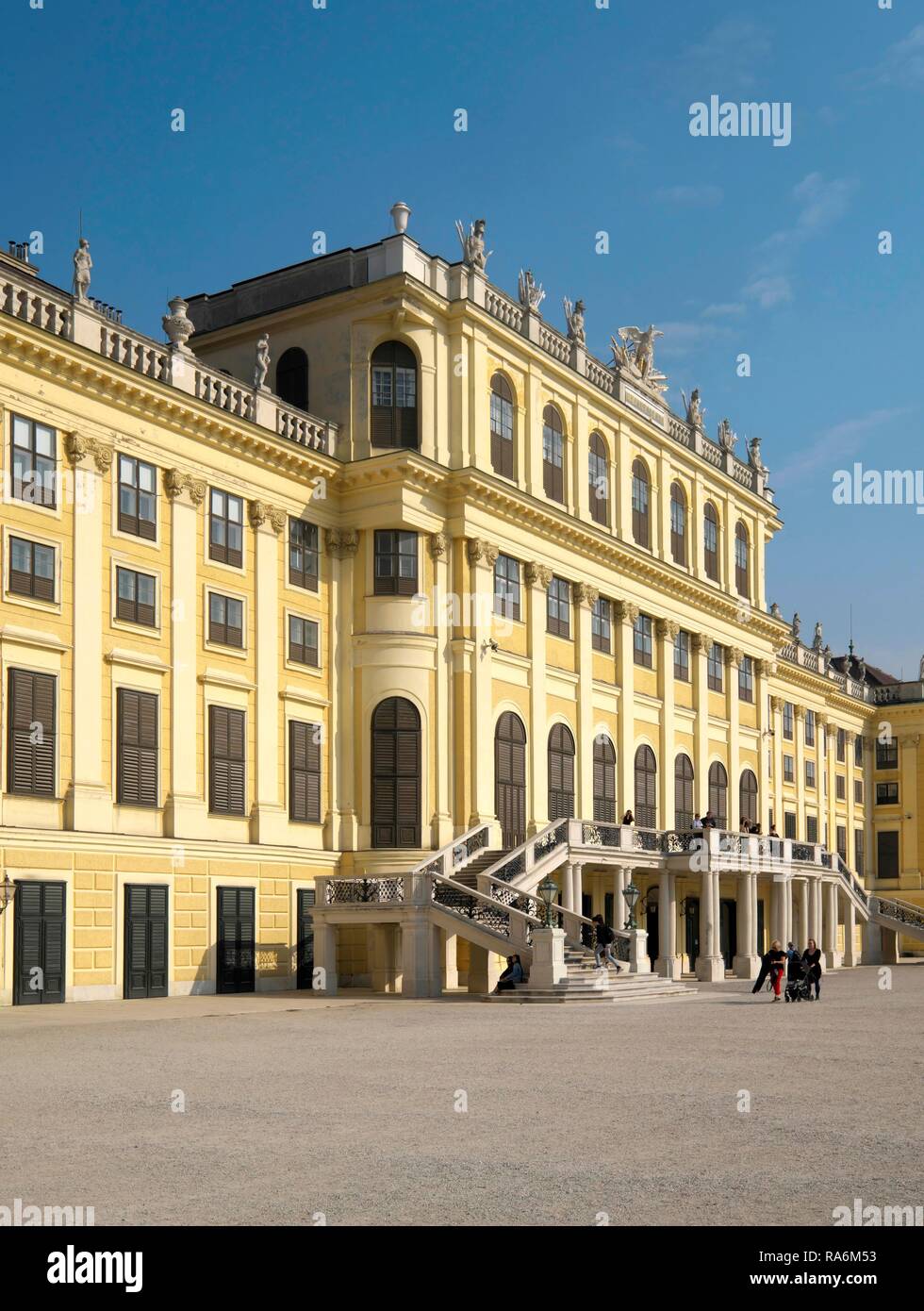 Castillo de Schönbrunn, Viena, Austria Foto de stock
