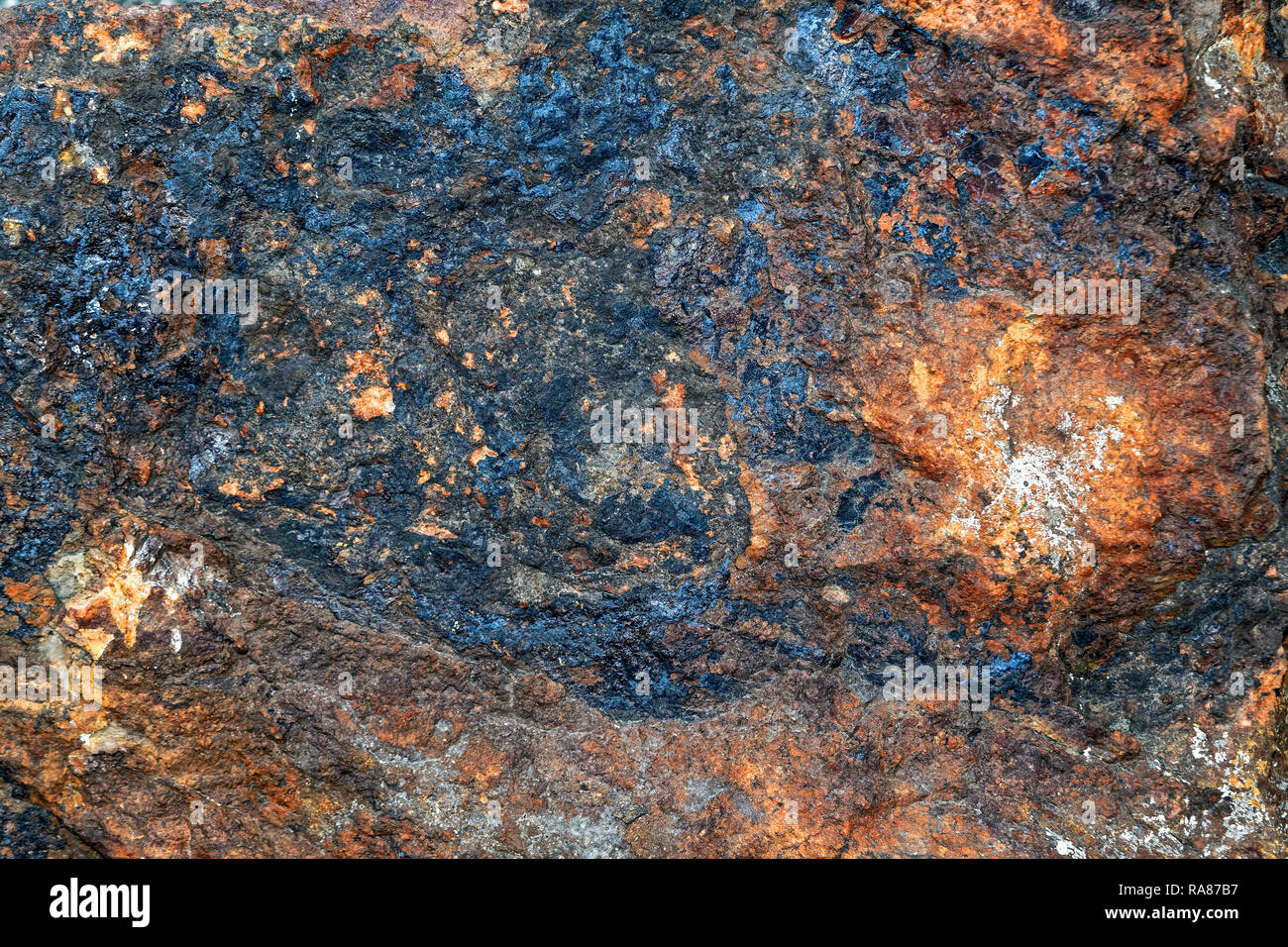 De hematites de textura natural de las montañas de Ural. Close-up. Foto de stock