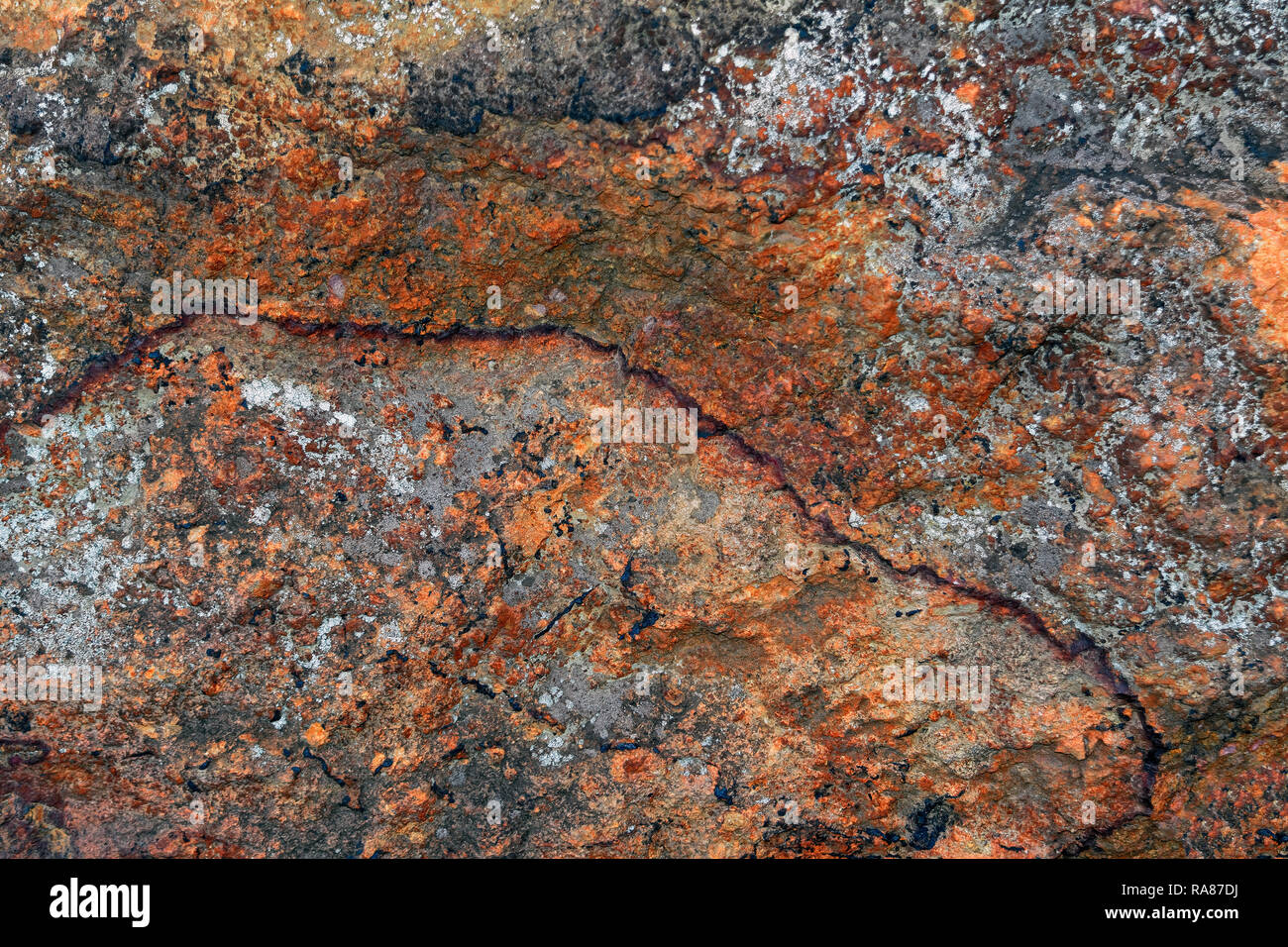 De hematites de textura natural de las montañas de Ural. Close-up. Foto de stock