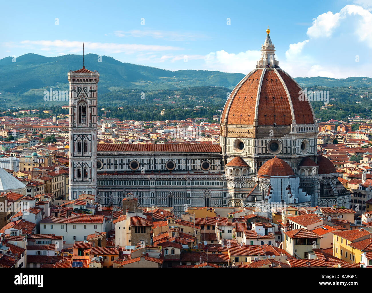 Vista de la catedral de Florencia Santa Maria del Fiore Foto de stock
