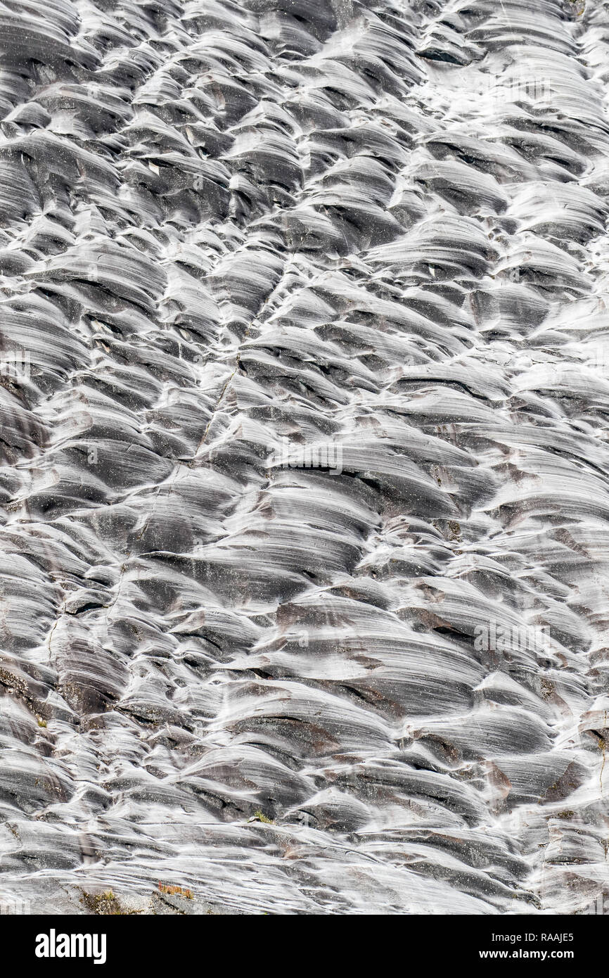 Detalle de la Dawes glaciar en Endicott Arm en el sureste de Alaska, EE.UU. Foto de stock