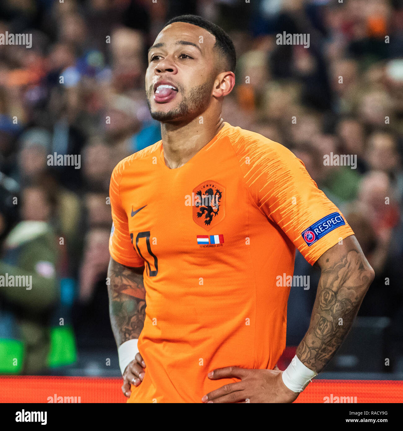 Rotterdam Pa ses Bajos 16 de noviembre de 2018 f tbol Holanda v