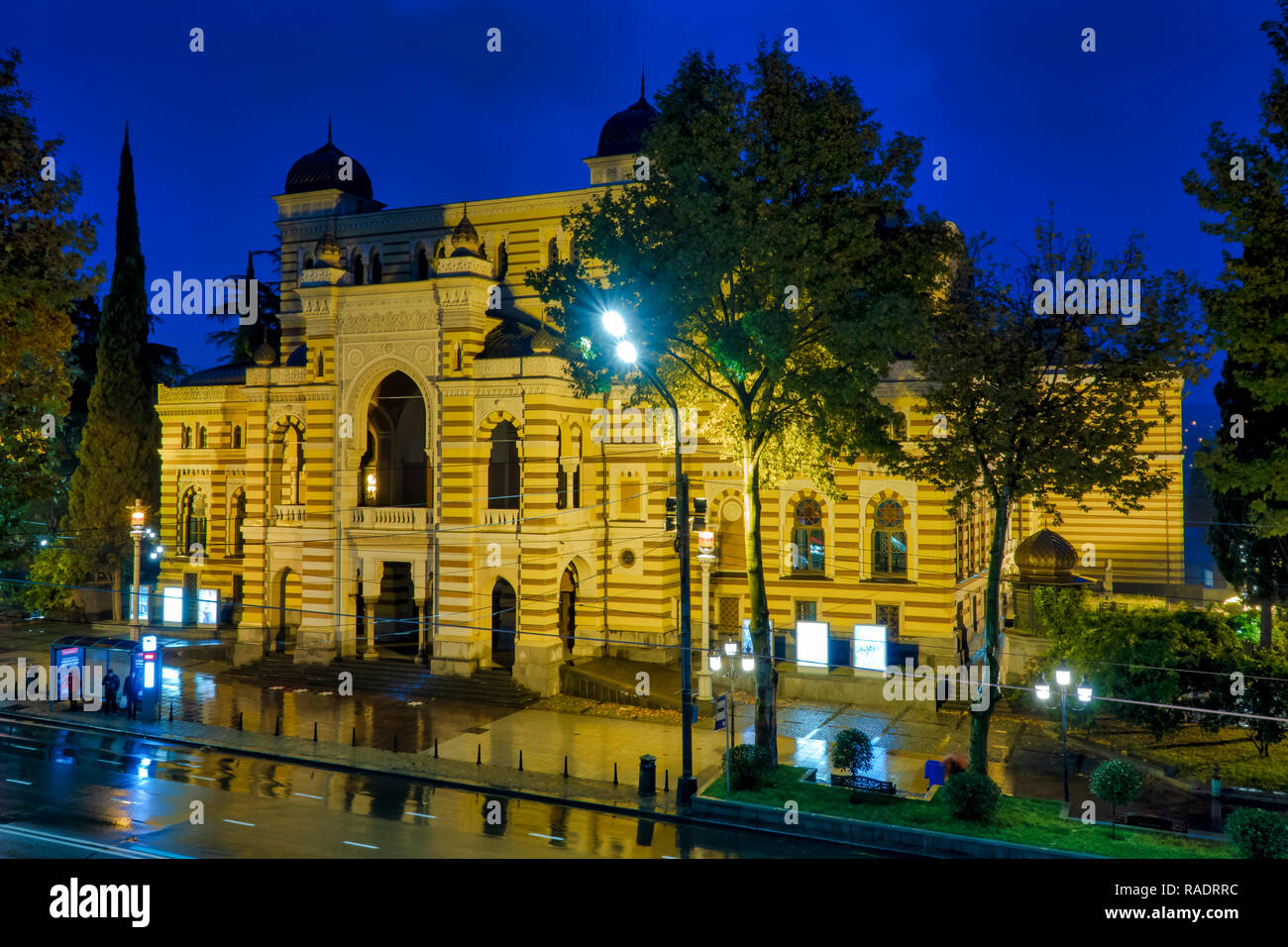 Georgian Teatro Nacional de Opera y Ballet de Tbilisi, Georgia Foto de stock