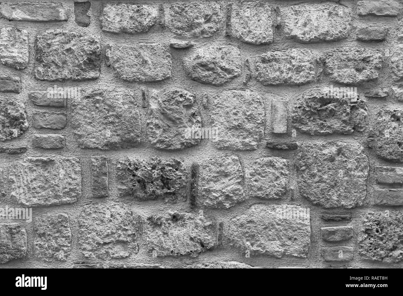 Textura de vintage vieja pared desgastada de casa fuera. Resumen Antecedentes. Horizontal de la fotografía en colores blanco y negro. Foto de stock