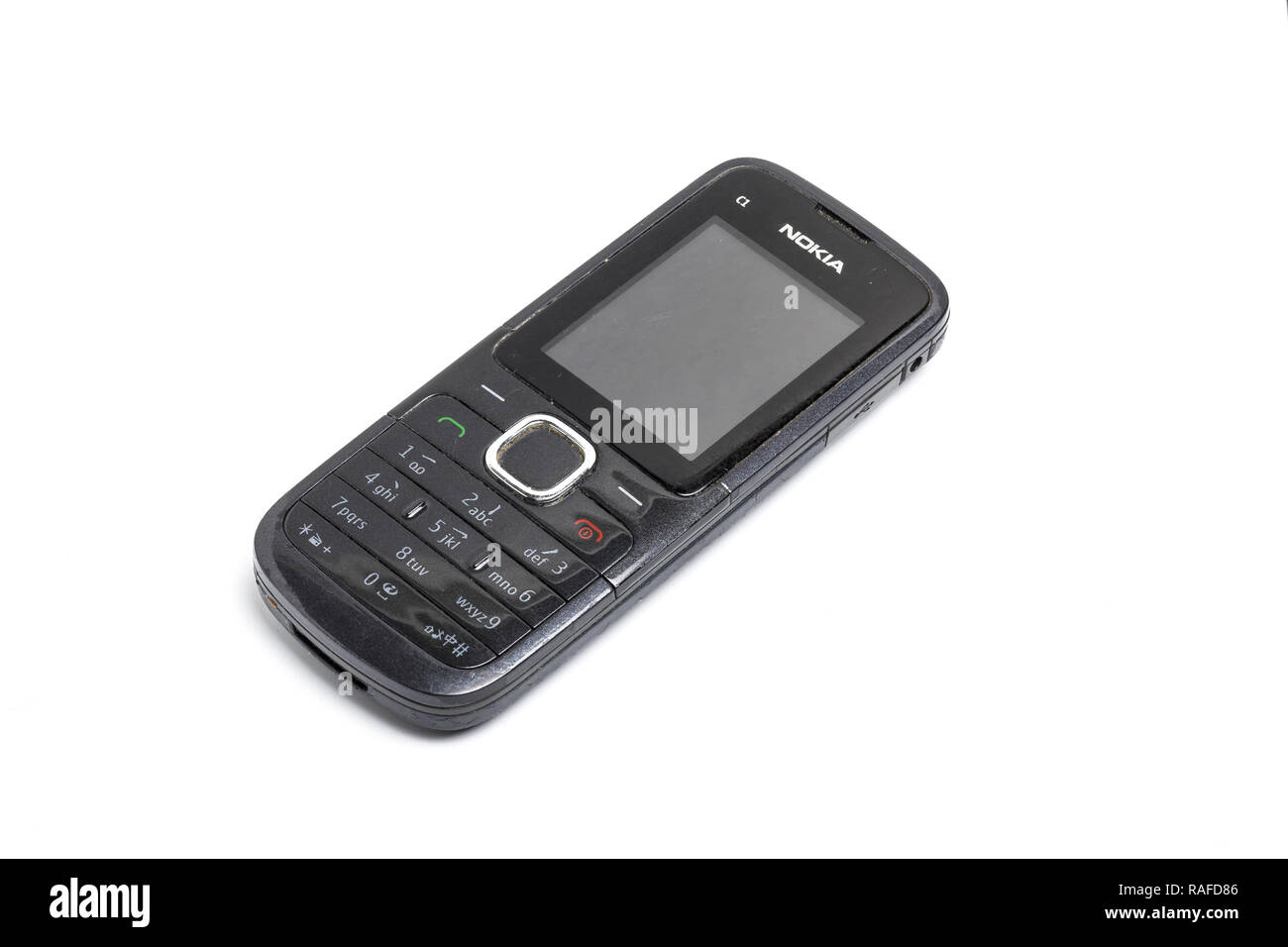 Nokia C1, teléfono móvil o teléfono celular, a partir de 2010 Foto de stock