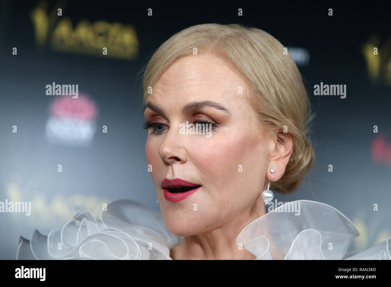 West Hollywood, CA. El 4 de enero, 2019. Nicole Kidman en la octava AACTA Premios internacionales en el Skybar en el Mondrian Los Angeles en West Hollywood, California, el 4 de enero de 2019. Crédito: Faye Sadou/Media Punch/Alamy Live News Foto de stock