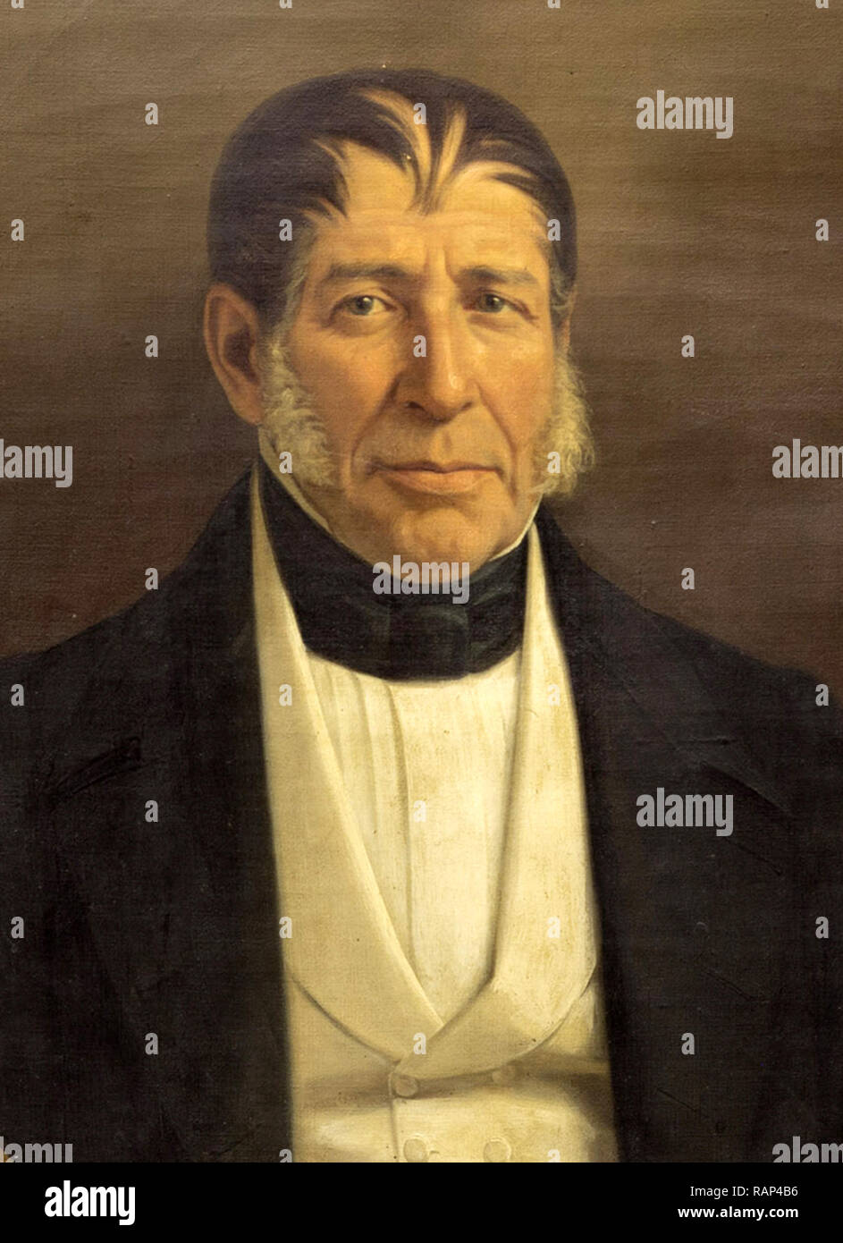 José Joaquín Antonio de Herrera (1792 - 1854), político mexicano, sirvió como presidente de México. Foto de stock
