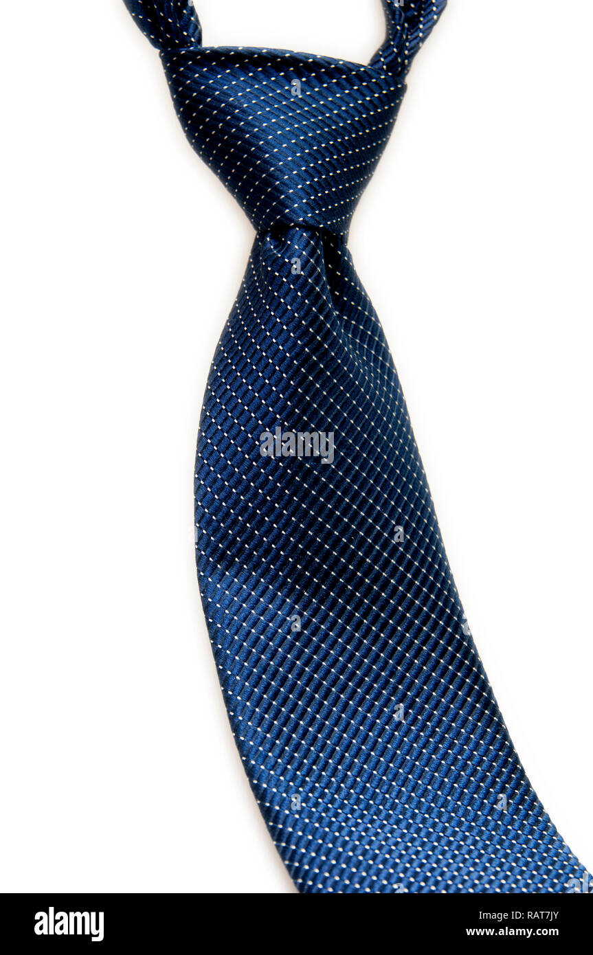 Azul clásico Micro Dot telas corbata con nudo Windsor Fotografía de stock -  Alamy