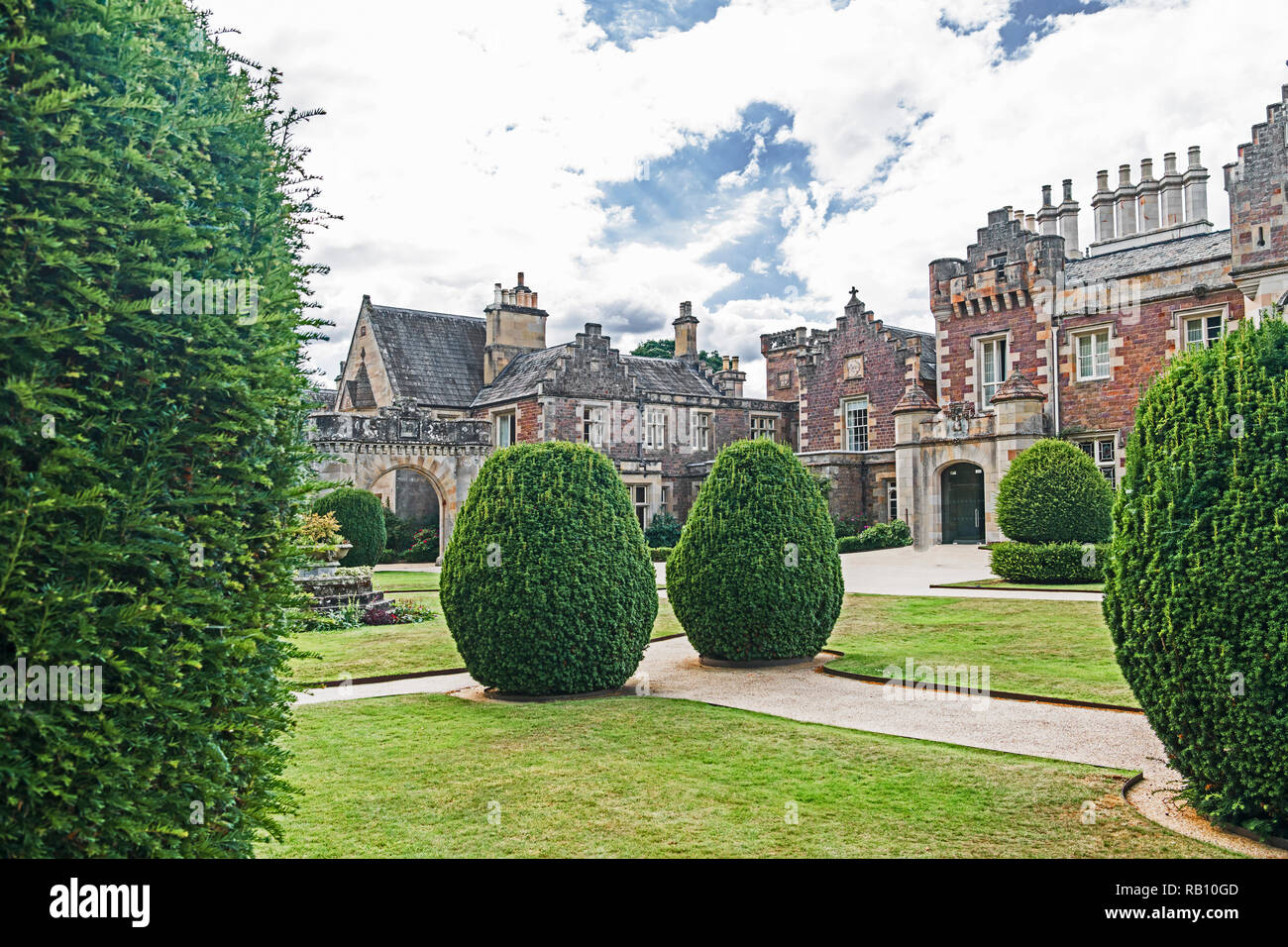 Abbotsford (Escocia), Casa de Sir Walter Scott en la frontera escocesa, cerca del río Tweed; Abbotsford, der Wohnsitz von Sir Walter Scott Foto de stock