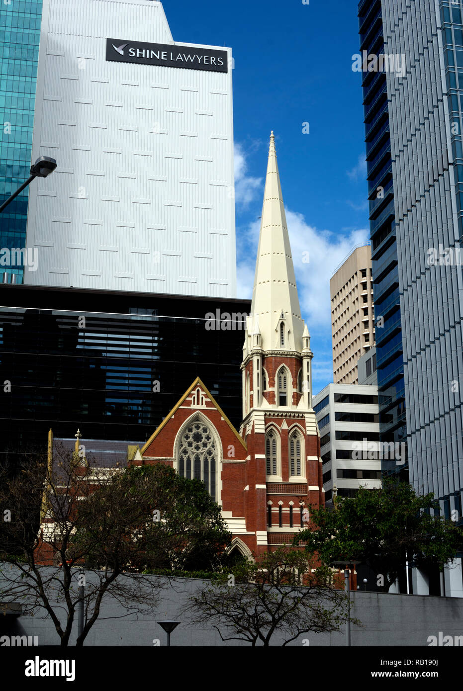 Albert Street Iglesia Unida, Brisbane, Queensland, Australia Foto de stock