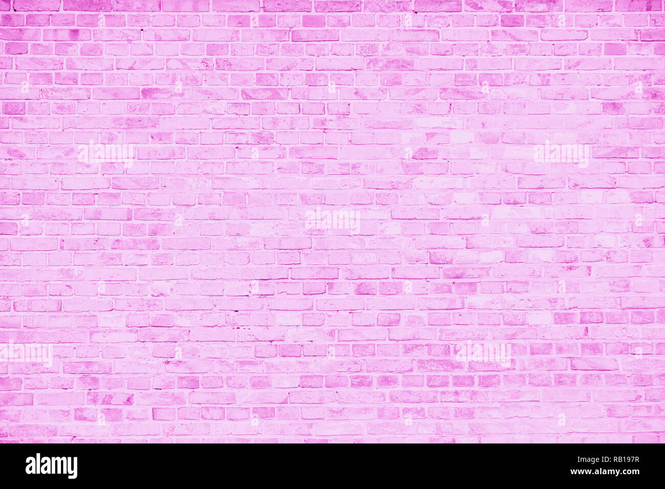 Sucio Simple Pared De Ladrillo Rosa Y Blanco Con Tonos De Color