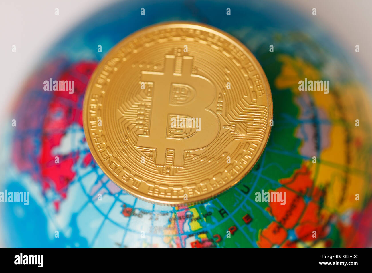 Bitcoin Global Finance Foto de stock