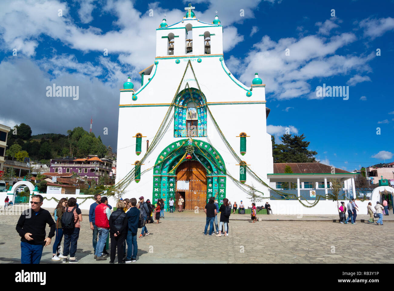 Iglesia de San Juan, San Juan Chamula, Chiapas, México Fotografía de