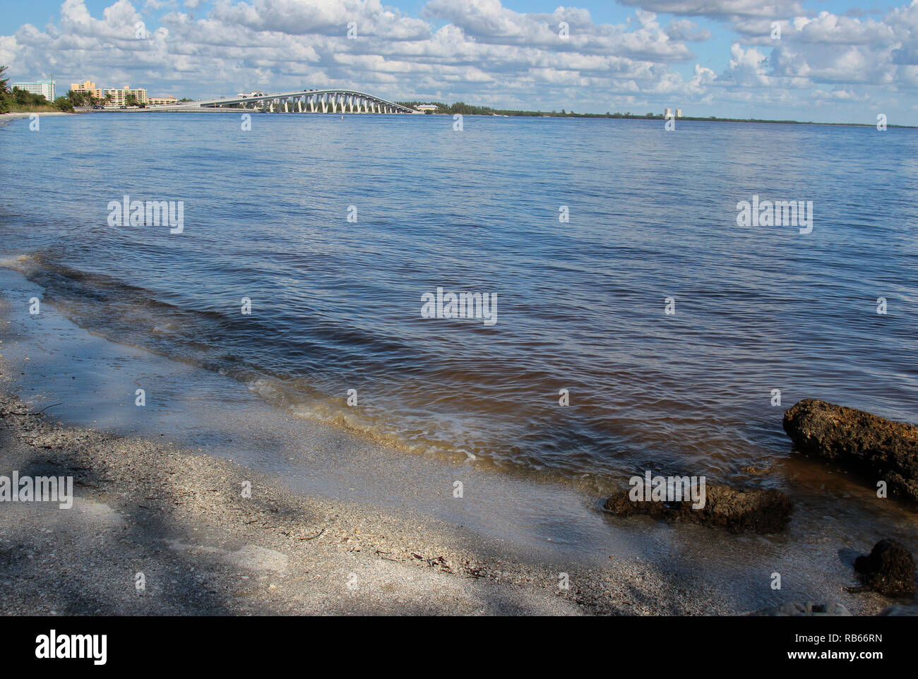 Sanibel Causeway Florida Foto de stock