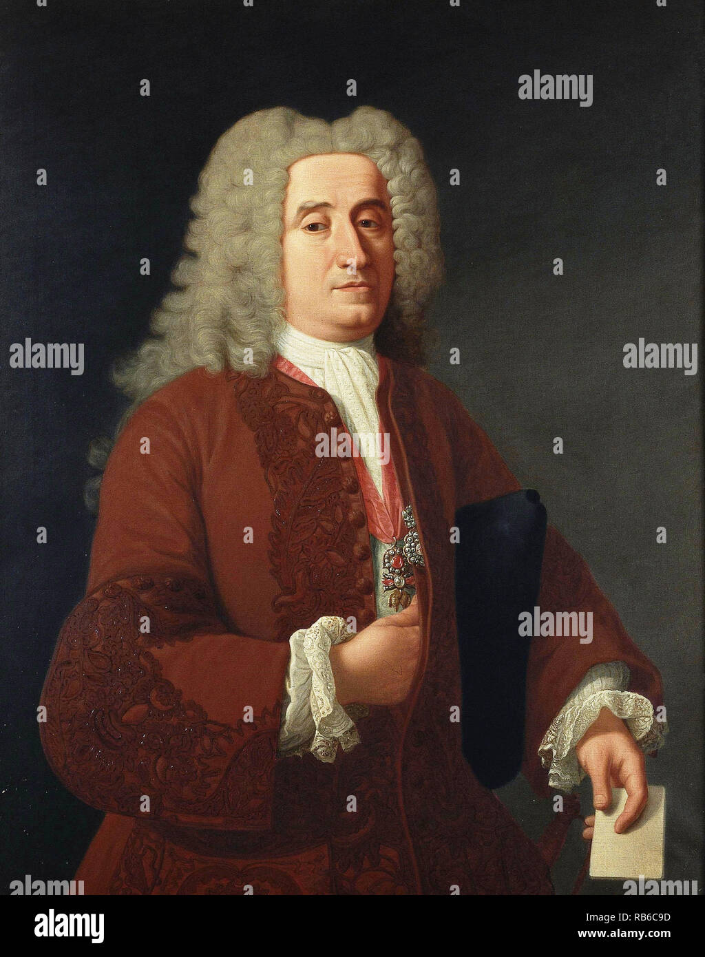 José Patiño Rosales, Don José Patiño y Rosales (1666 - 1736) estadista Español Foto de stock