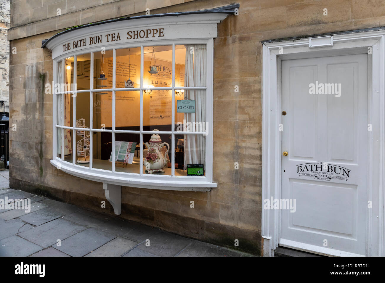 El baño Bun té Shoppe, Bath, Inglaterra Foto de stock