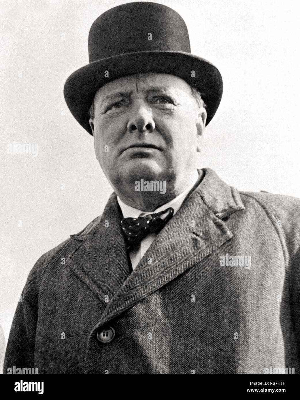 El Primer Ministro británico Winston Churchill Foto de stock